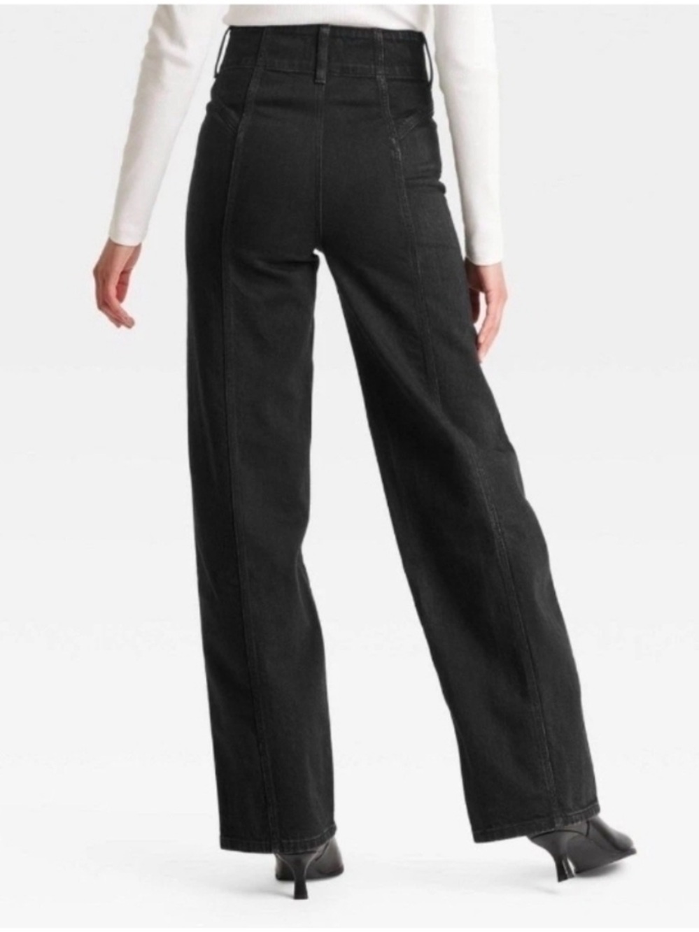 Universal Thread Black High-Rise Wide-Leg Jeans